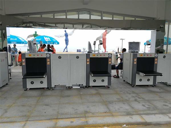 果博6550安检机服务于深圳大梅沙海滨公园